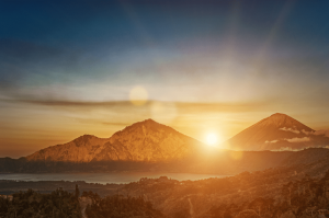 Lever du soleil de Mont Batur